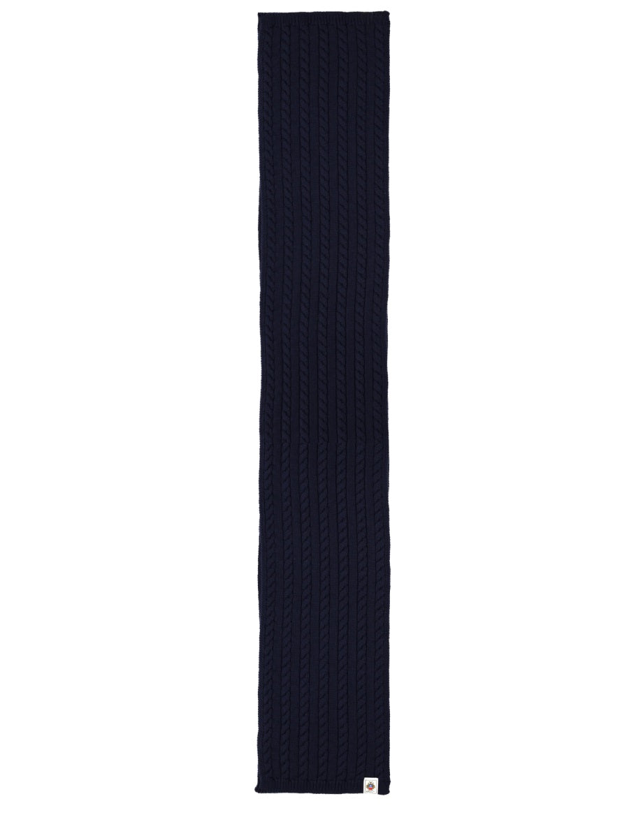 Wool Scarf Blue Merino