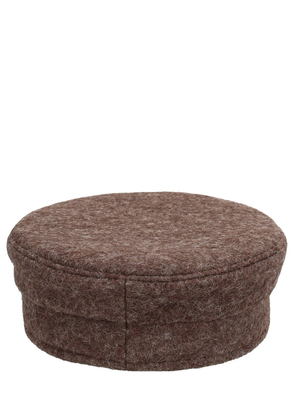 Brown Baker Boy Hat Wool
