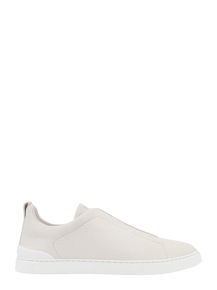 Zegna Sneakers Cream Pelle