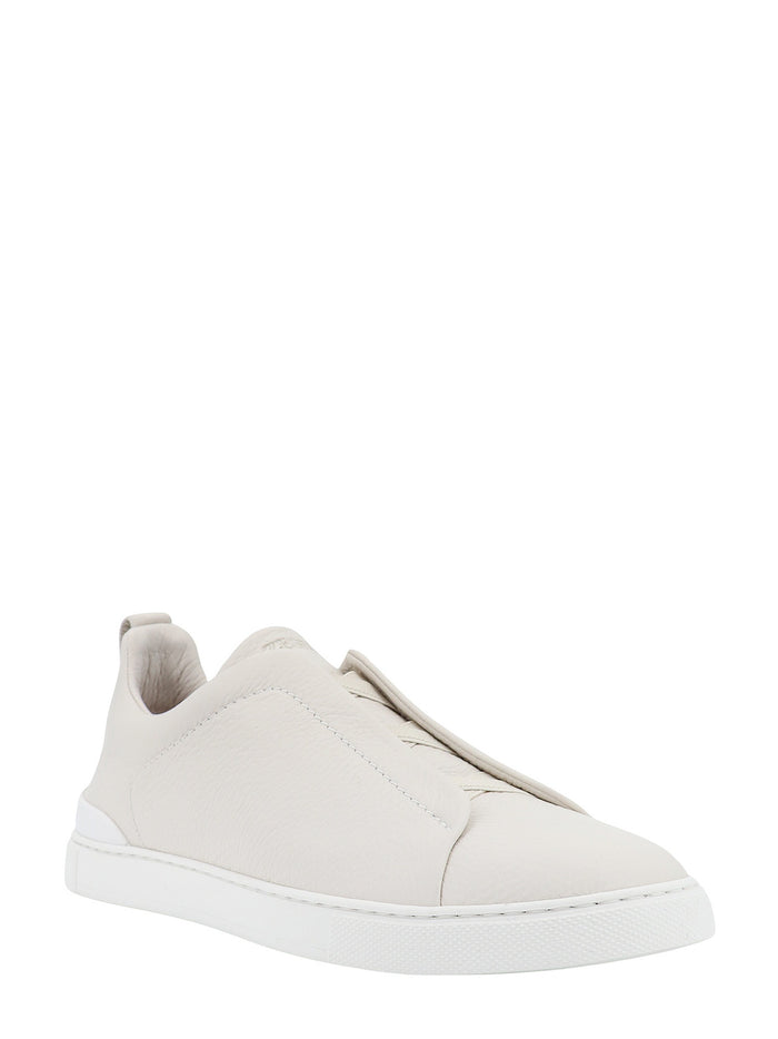 Zegna Sneakers Cream Pelle