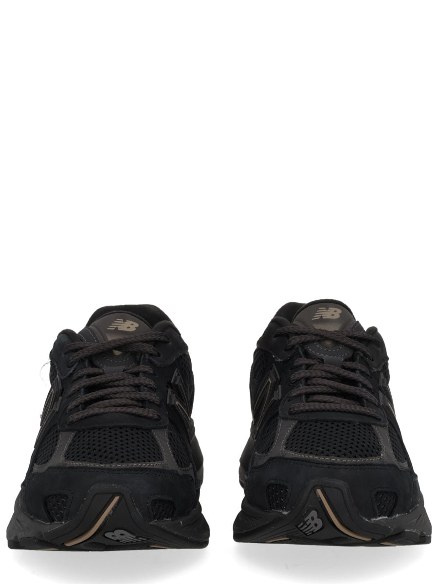 Sneaker U2010 Black Leather Trainers
