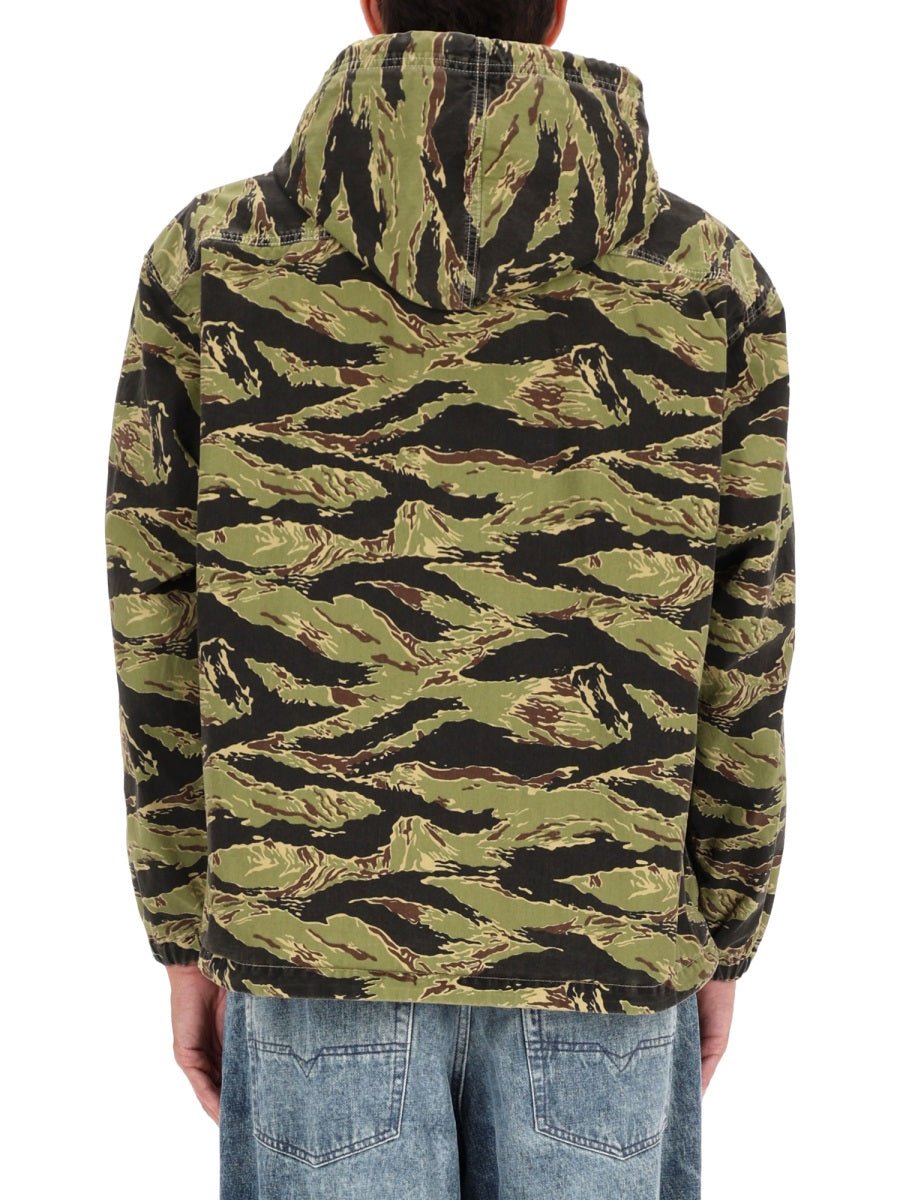 Hooded Jacket Denim Cotton