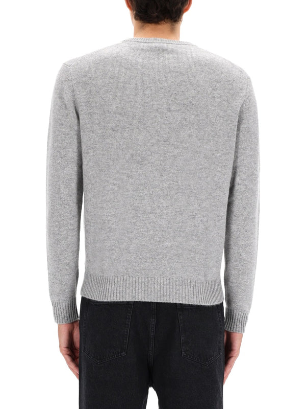 Cashmere Knitted Sweater Grey Jumpers