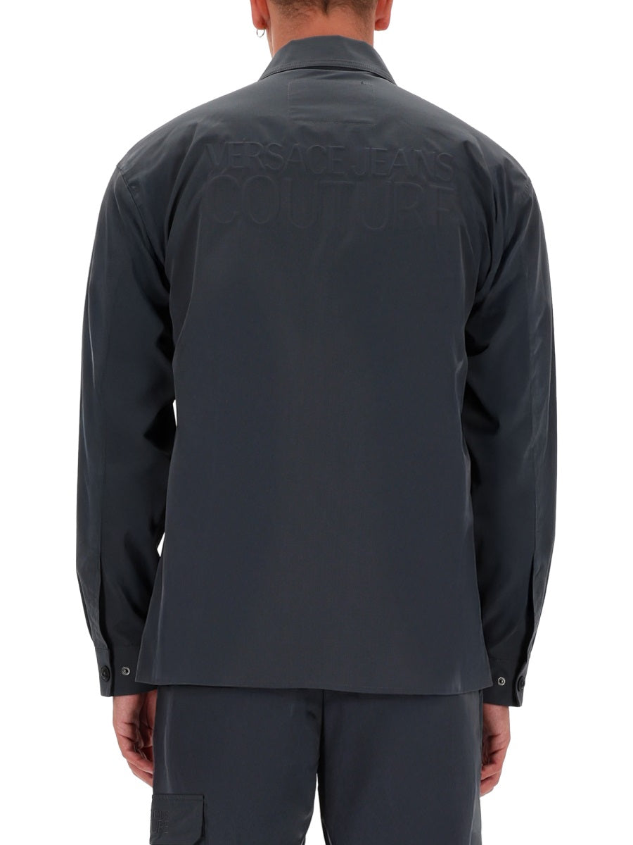 Zippered Shirt Grey Polyester