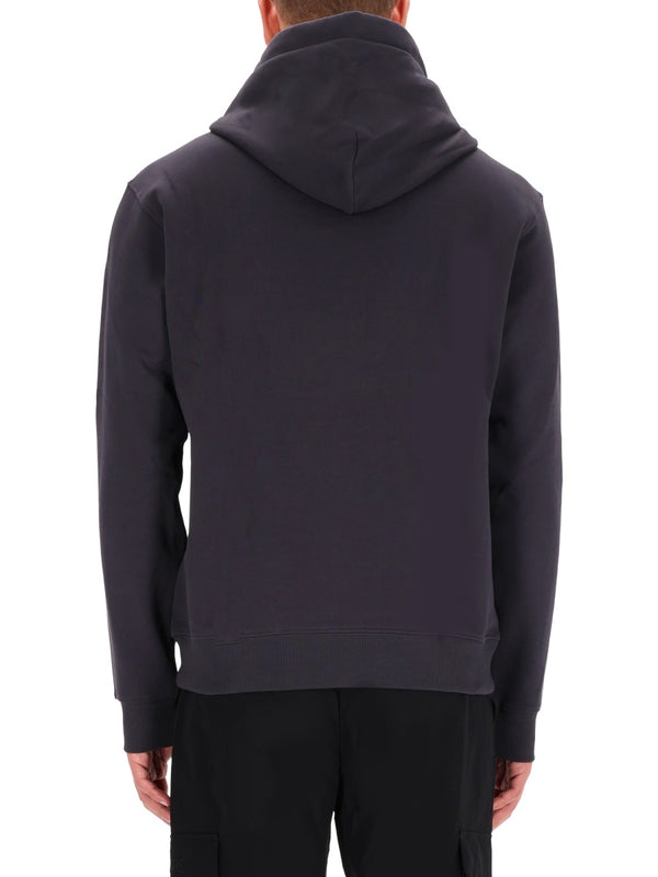 Sweatshirt With Logo Grey Cotton Sweatshirts