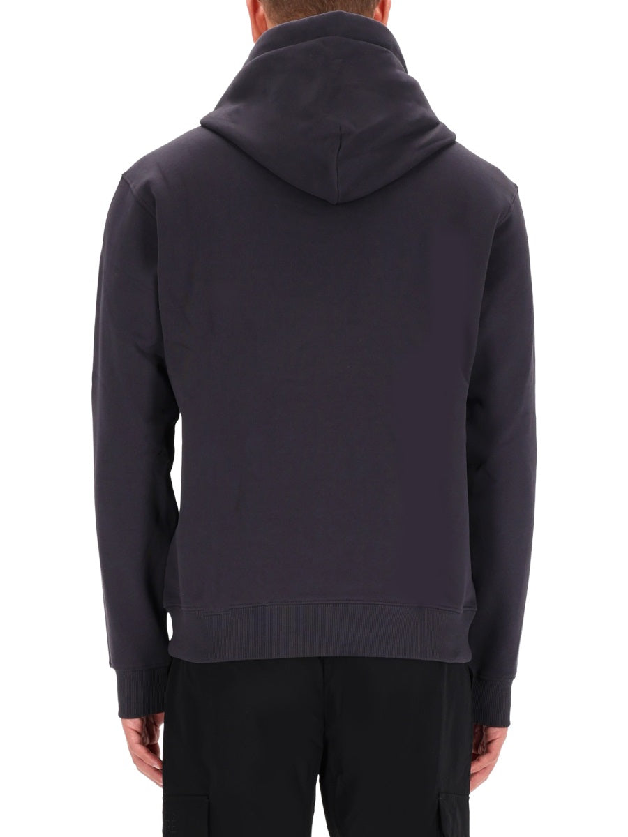 Sweatshirt With Logo Grey Cotton Sweatshirts
