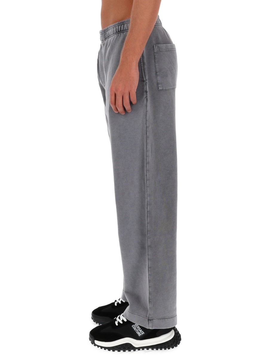 Jogger Pants Grey Cotton Trousers