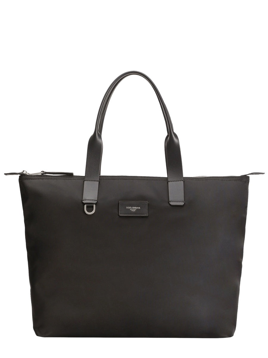 Large Bag Adamo Black Polyamide Handbags