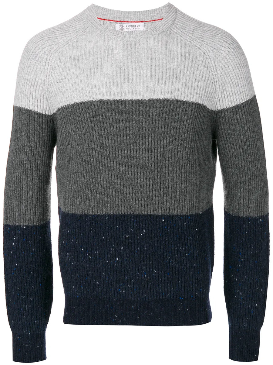 Brunello Cucinelli Virgin Wool 60% sweater in grey