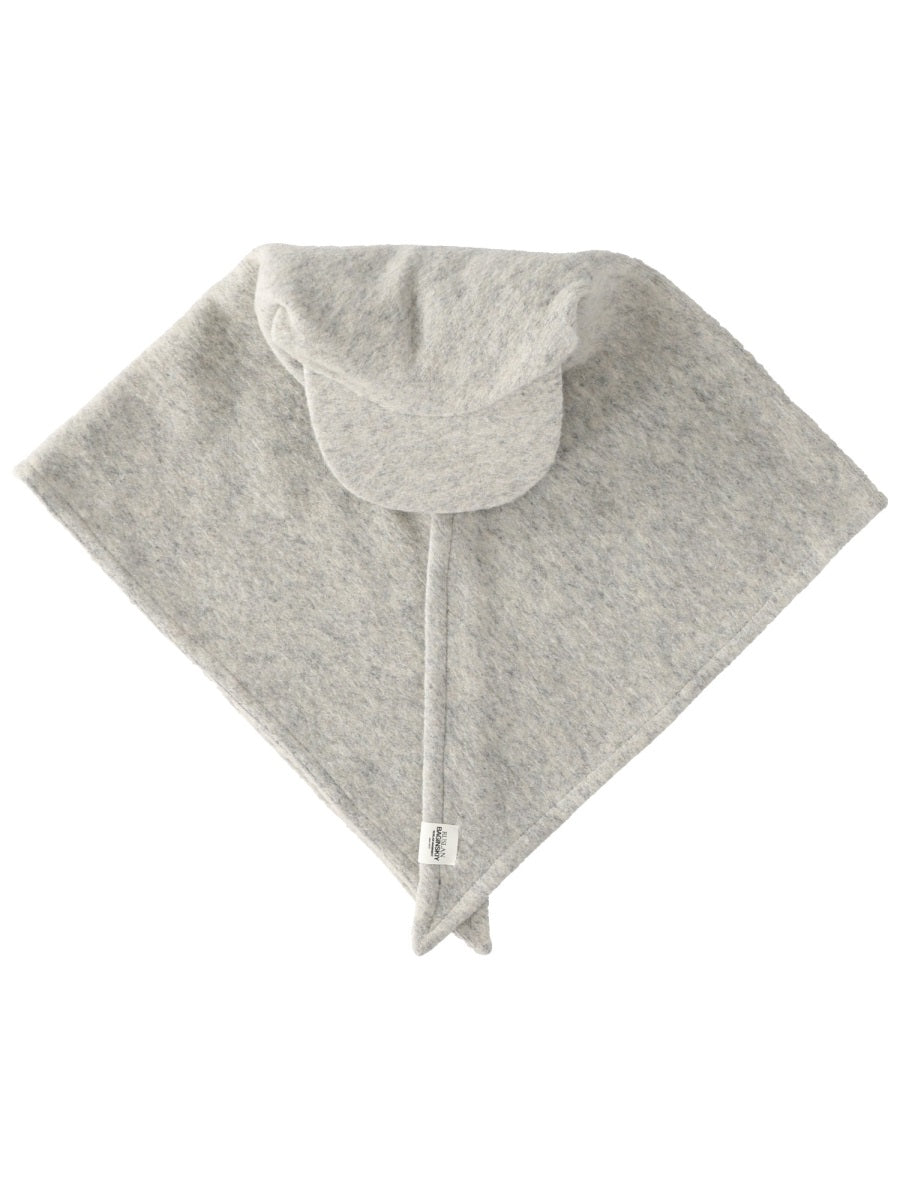 Hat With Visor Grey Wool
