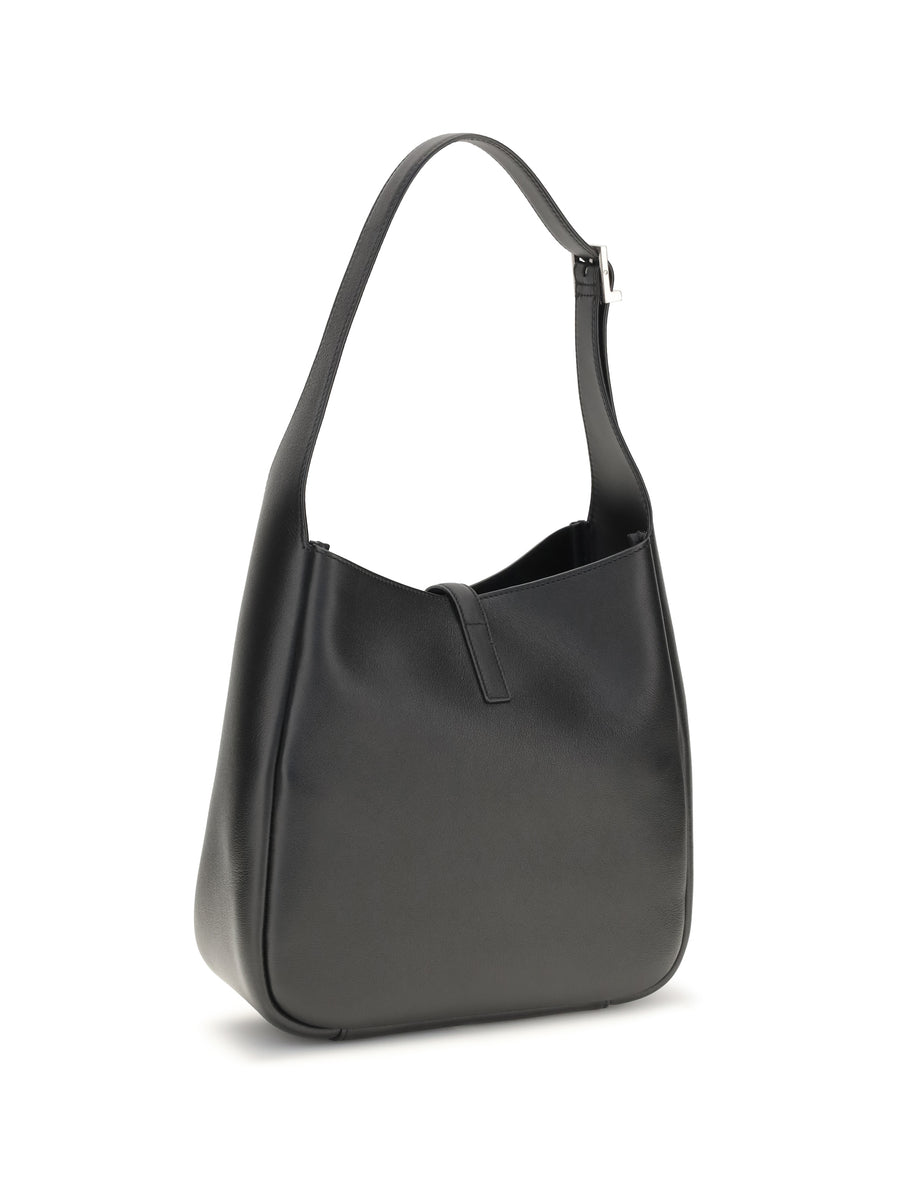 Shoulder Bag Le 5a7 Black Leather Calf