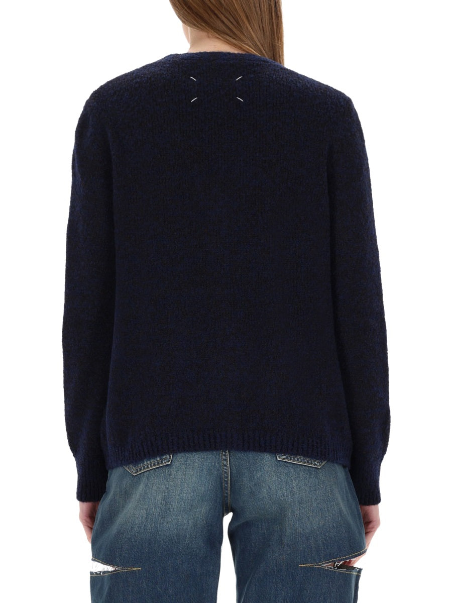 Wool Cardigan Blue Virgin Jumpers