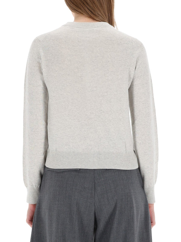 Cardigan Baby Fox Grey Wool Jumpers