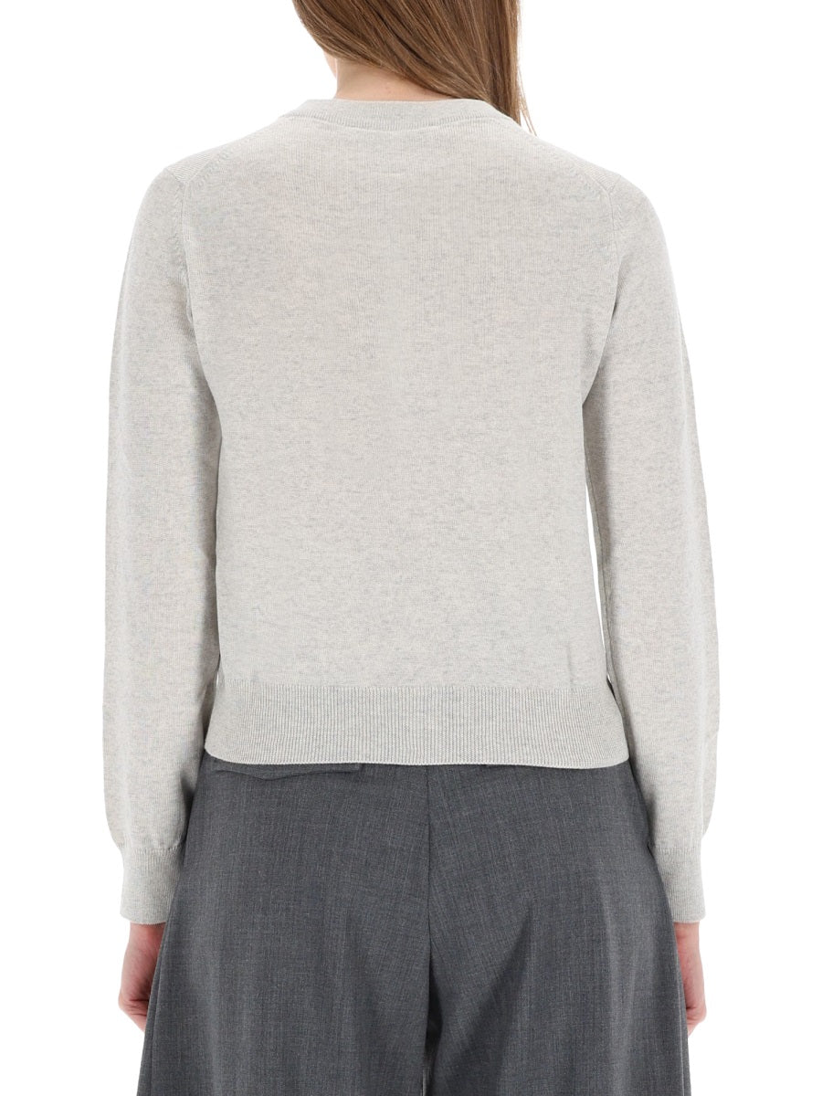 Cardigan Baby Fox Grey Wool Jumpers