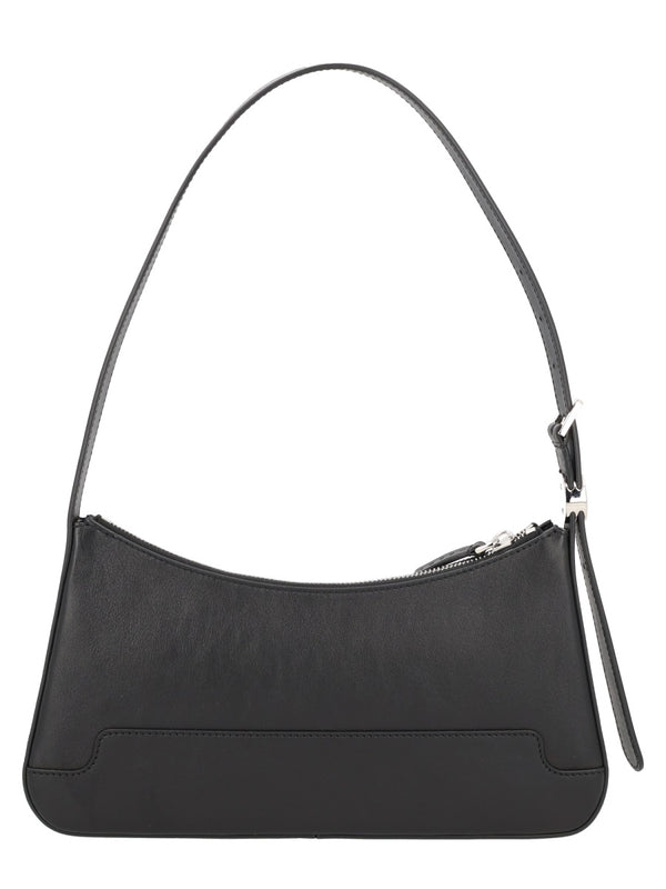 Leather Shoulder Bag Black Calf