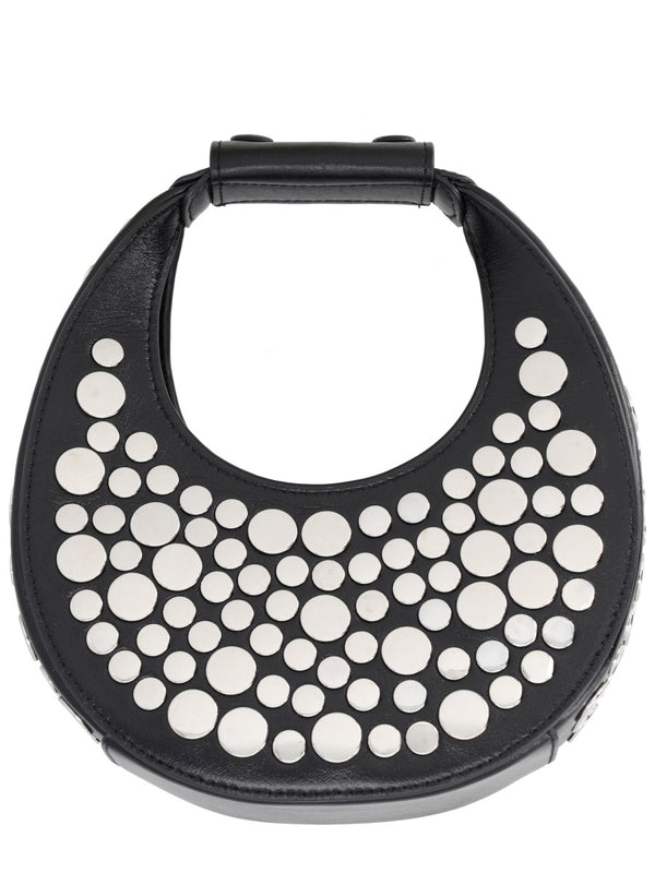 Good Night Moon Bag Black Cow Leather Handbags