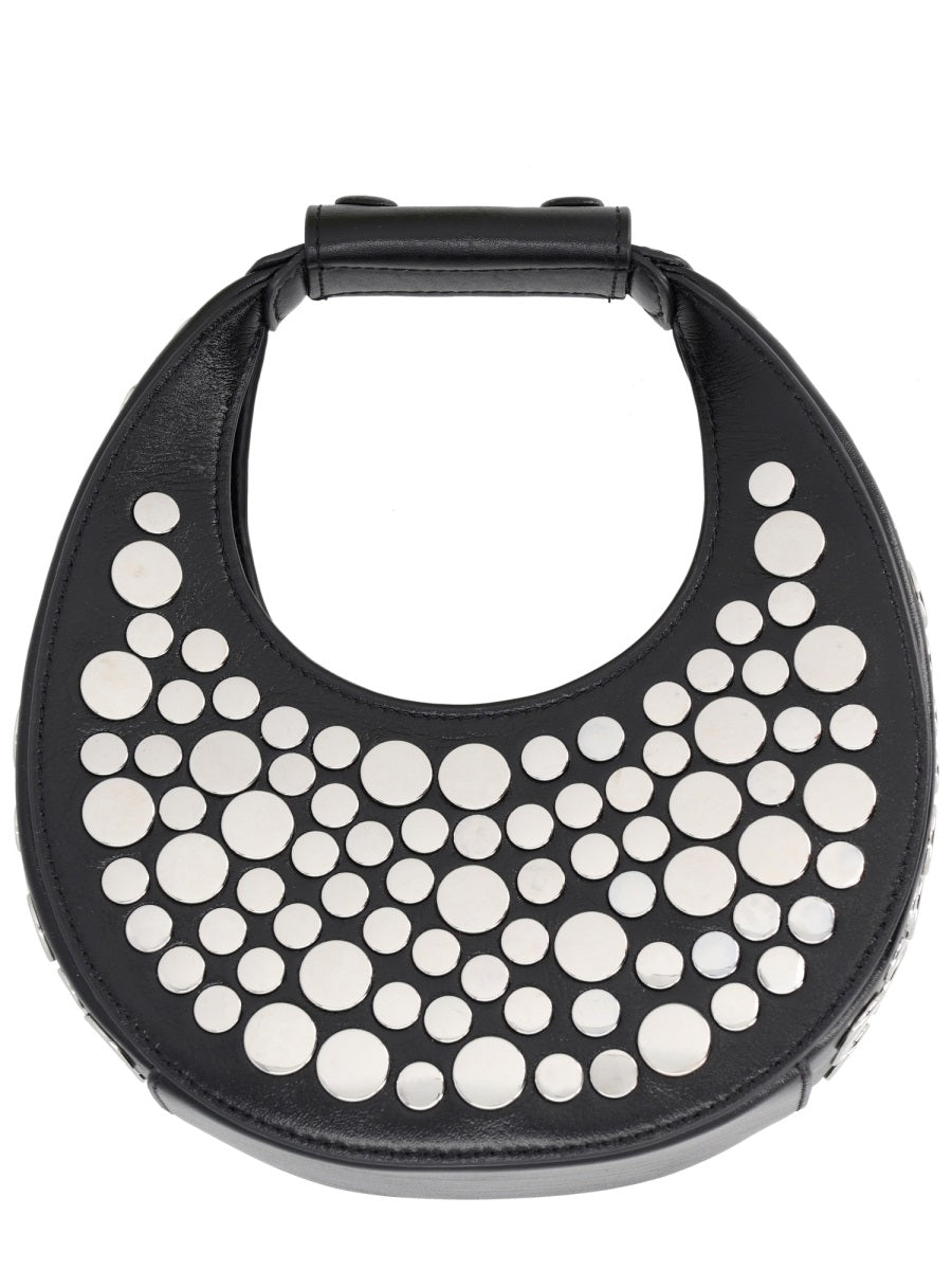 Good Night Moon Bag Black Cow Leather Handbags