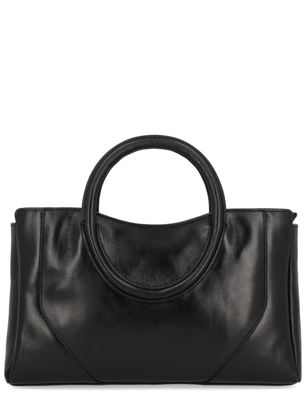 Maude Mini Satchel Bag Black Cow Leather Handbags