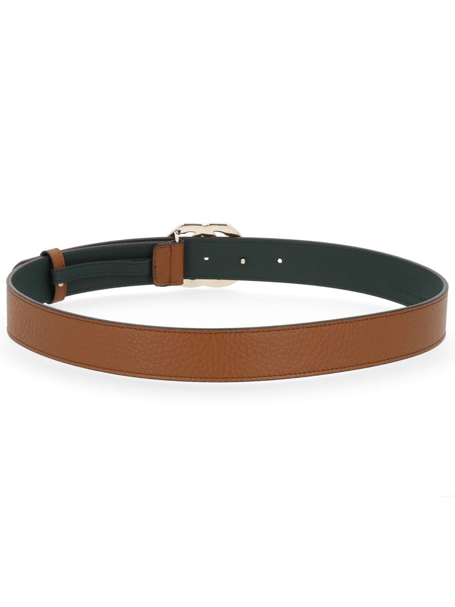 Belt Gg Marmont Brown Leather Calf