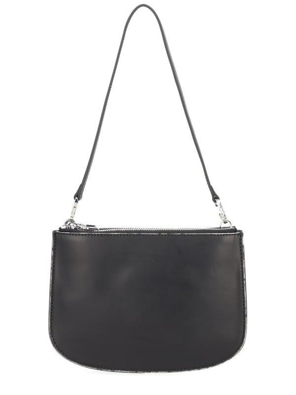 1dr Twin Shoulder Bag Black Polyurethane