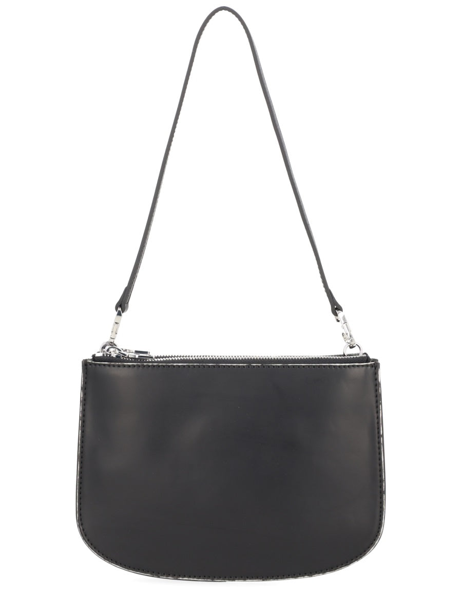 1dr Twin Shoulder Bag Black Polyurethane