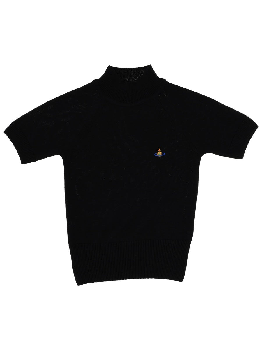 Top Black Virgin Wool Tops