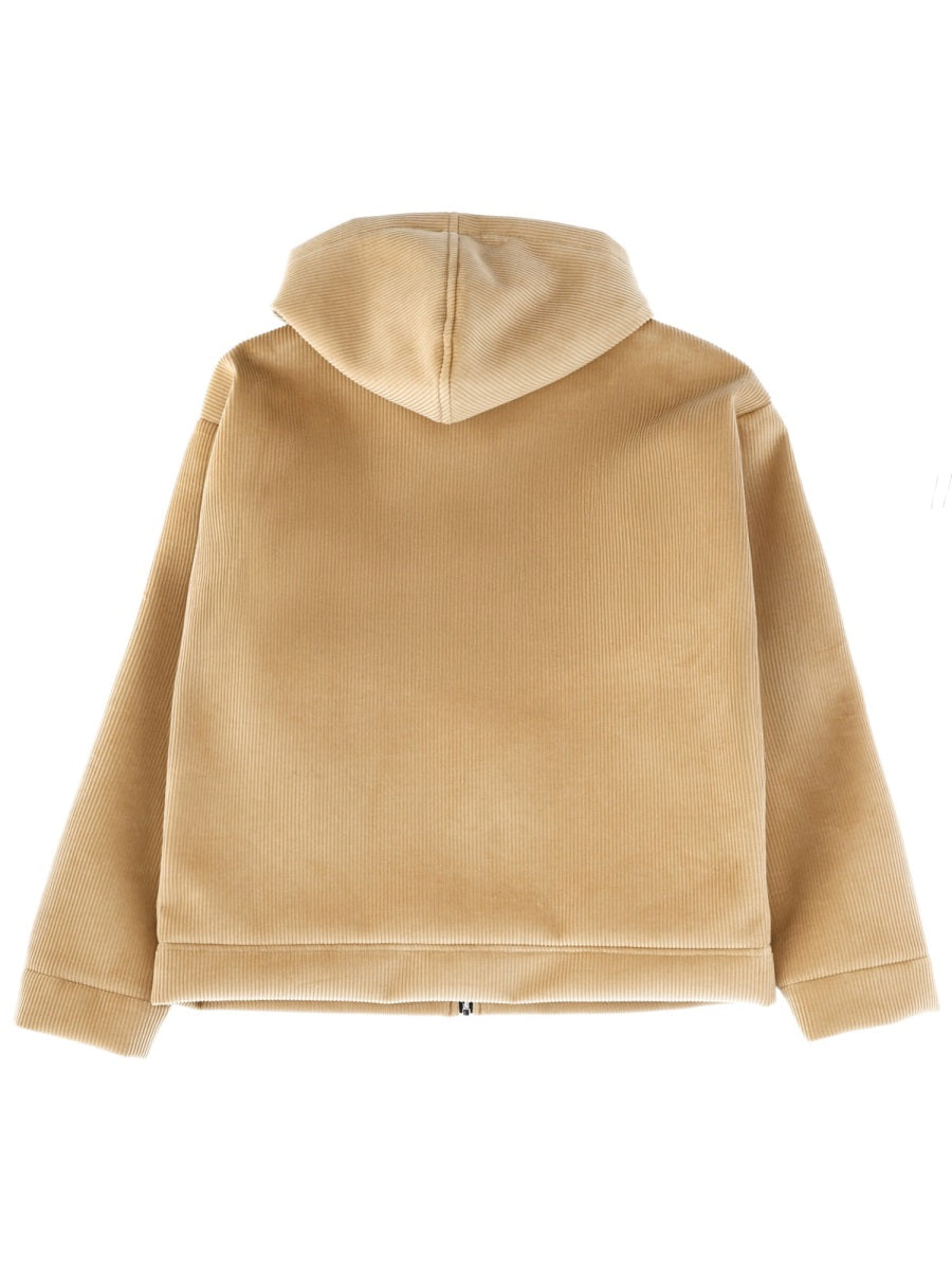 Velvet Jacket Beige Cotton