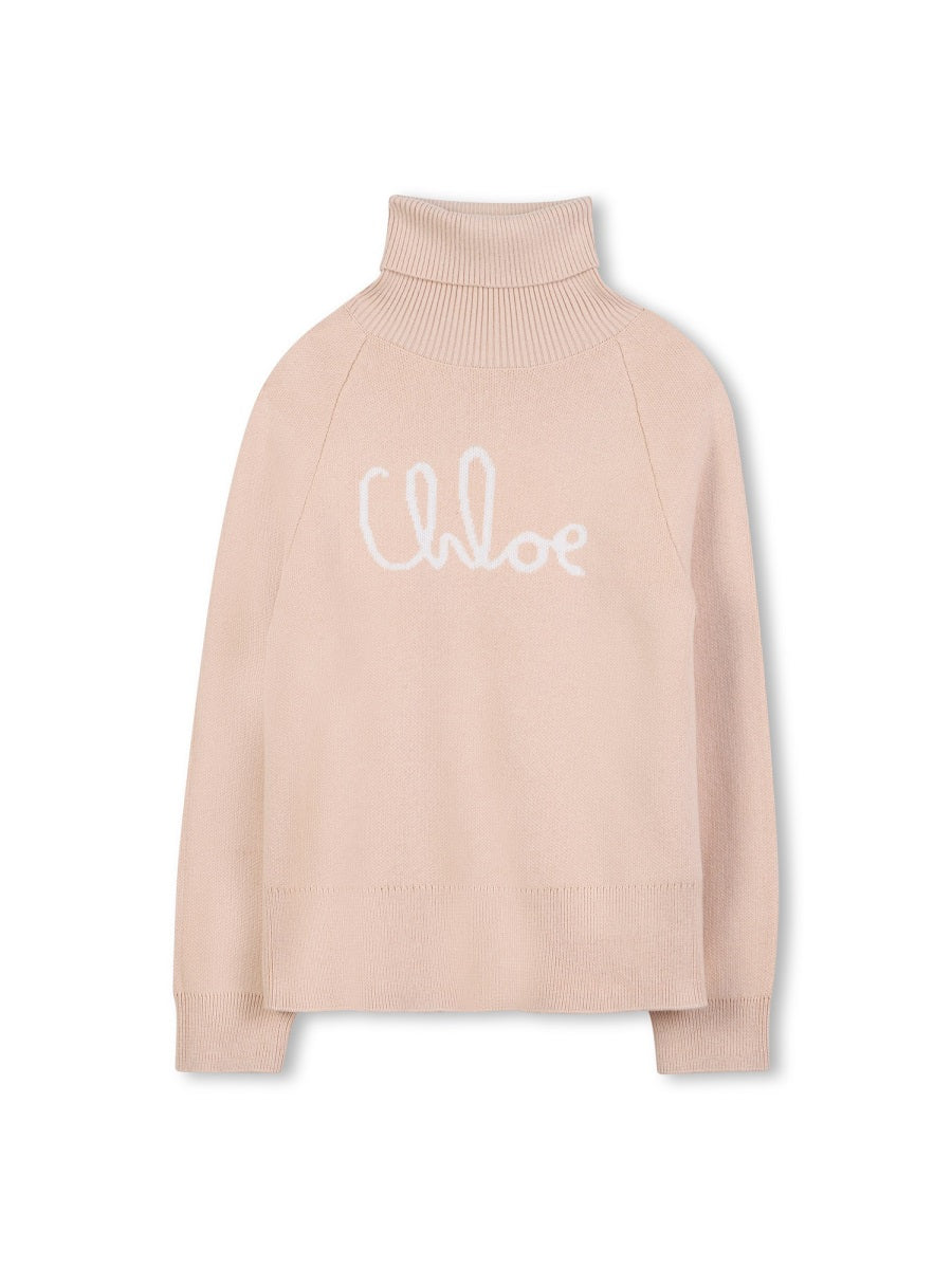 Sweatshirt With Logo, Beige Cotton Wool Sweatshirts