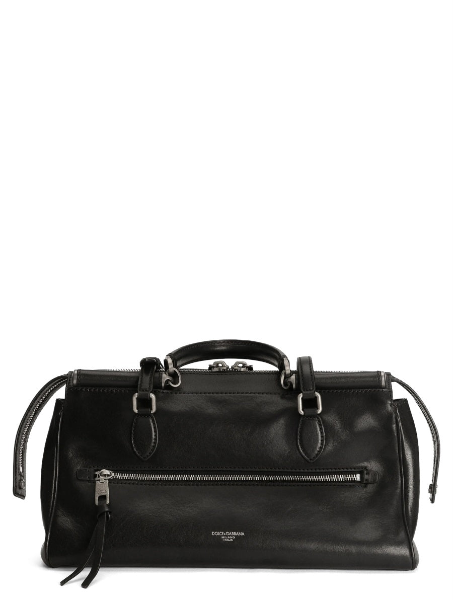 Victory Shoulder Bag Black Leather Pvc