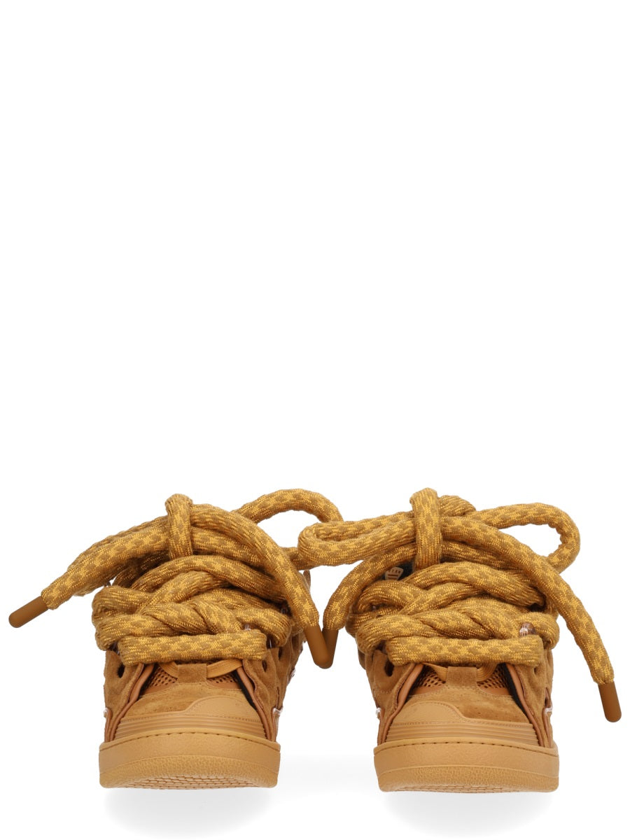 Curb Sneaker Brown Leather Trainers