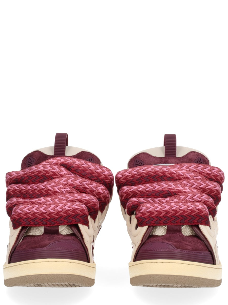 Leather Curb Sneaker Multicolour Trainers