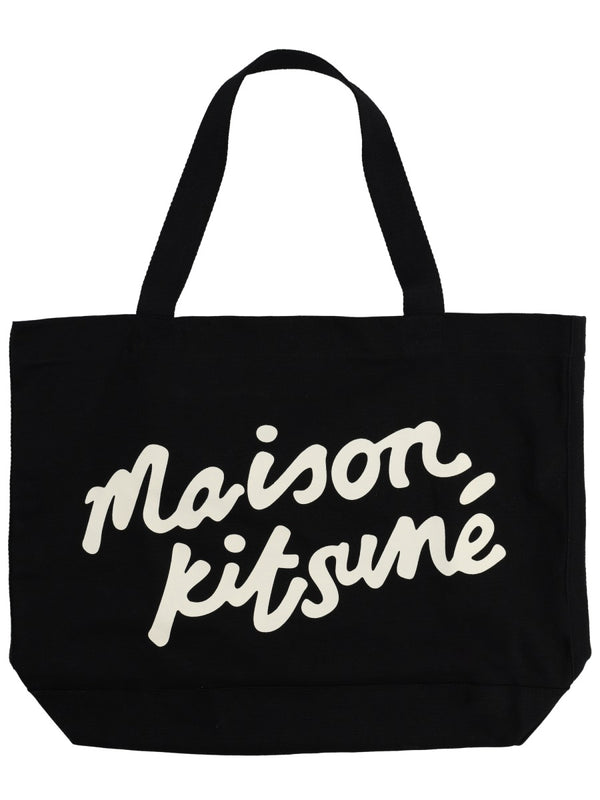 Tote Bag Black Cotton Shoulder