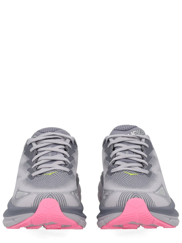 Clifton 9 Gtx Sneaker Grey Textile Trainers