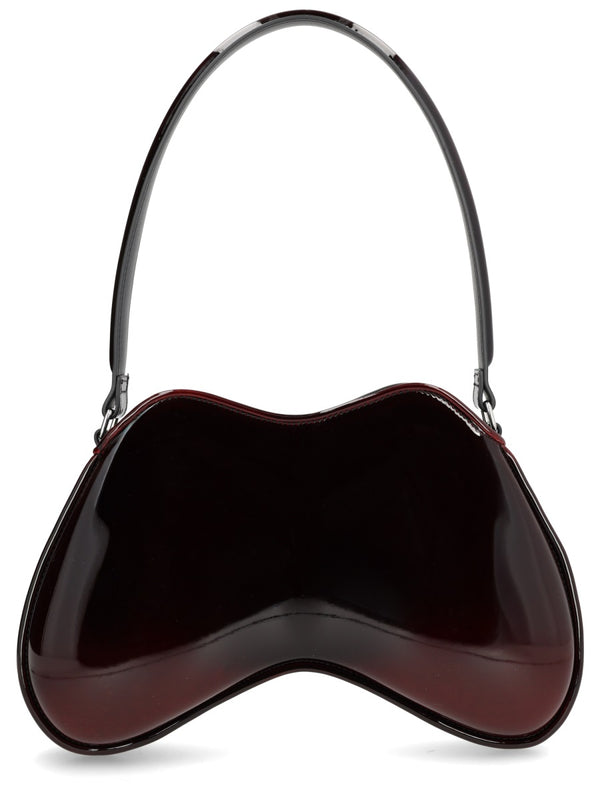 Double-D Shoulder Bag Bordeaux Polyurethane