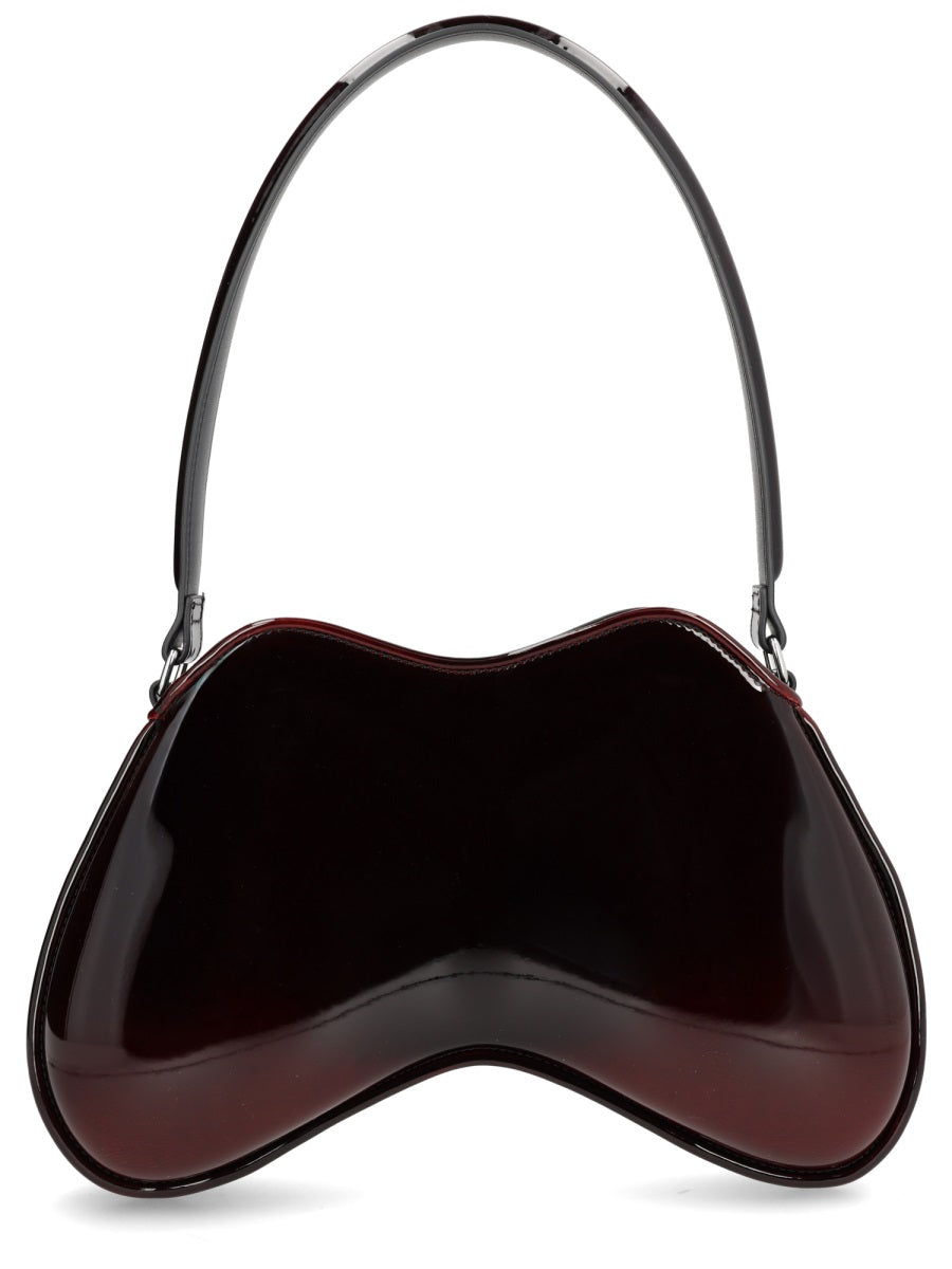 Double-D Shoulder Bag Bordeaux Polyurethane