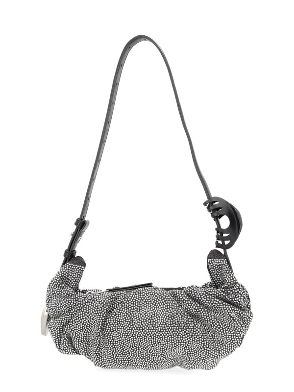 Grab-D Shoulder Bag Black Cotton