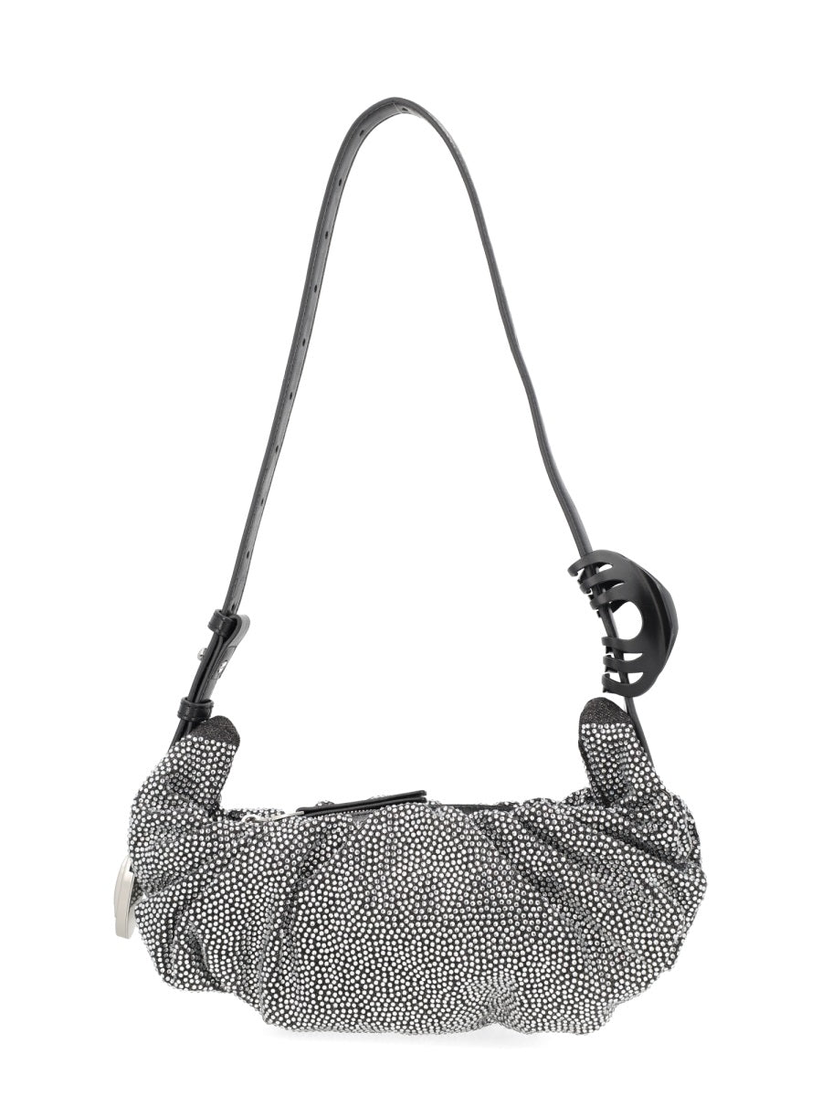 Grab-D Shoulder Bag Black Cotton