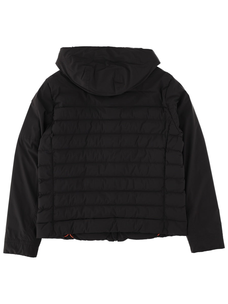 Down Jacket Colbert Black Polyamide Elastane Trench & Raincoats