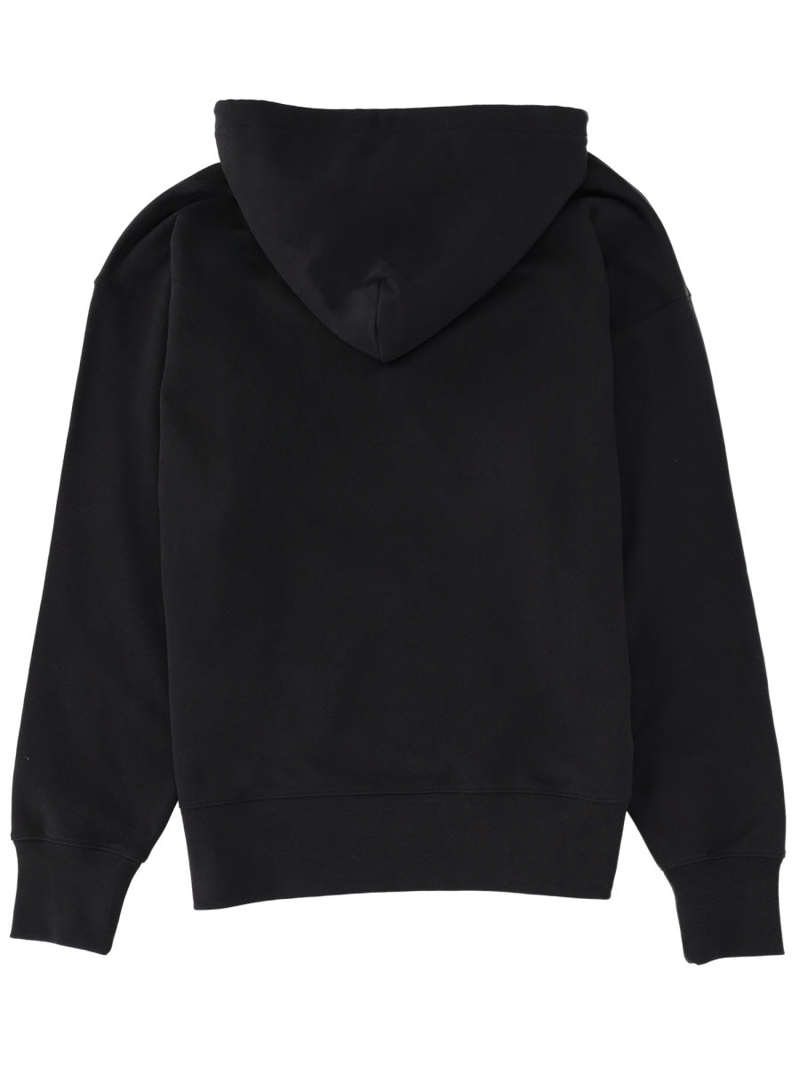 Sweatshirt With Logo Black Cotton Sweatshirts