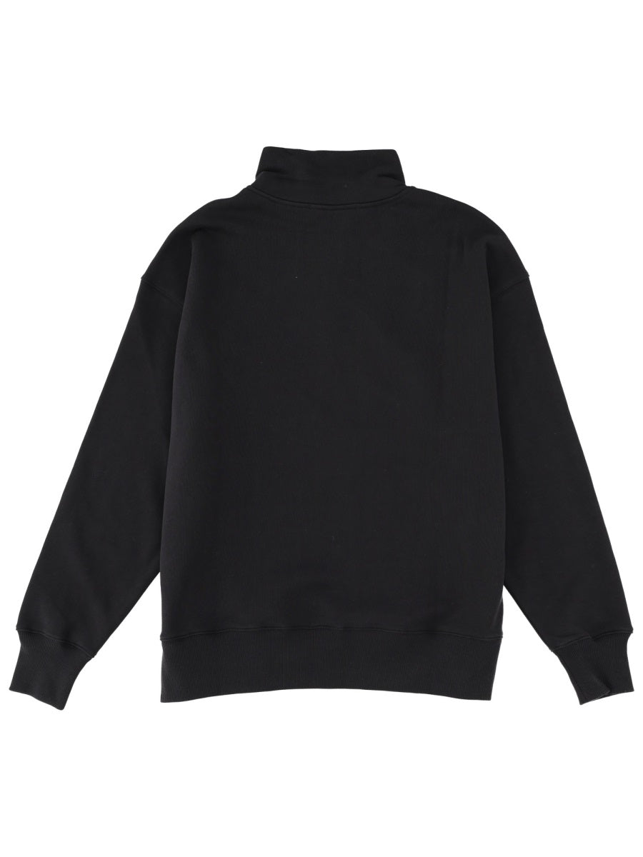 Follow The Rabbit Sweatshirt Black Cotton Sweatshirts