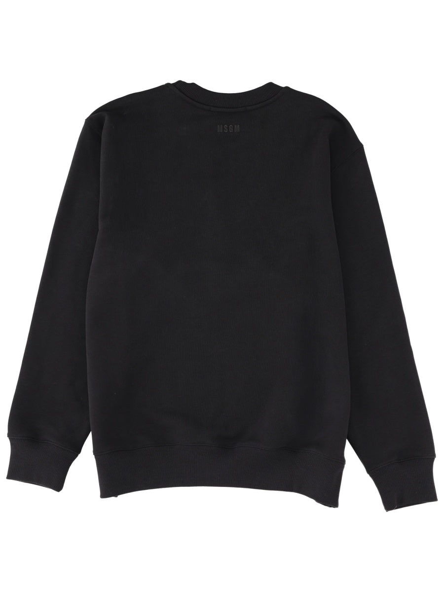 Follow The Rabbit Sweatshirt Black Cotton Sweatshirts