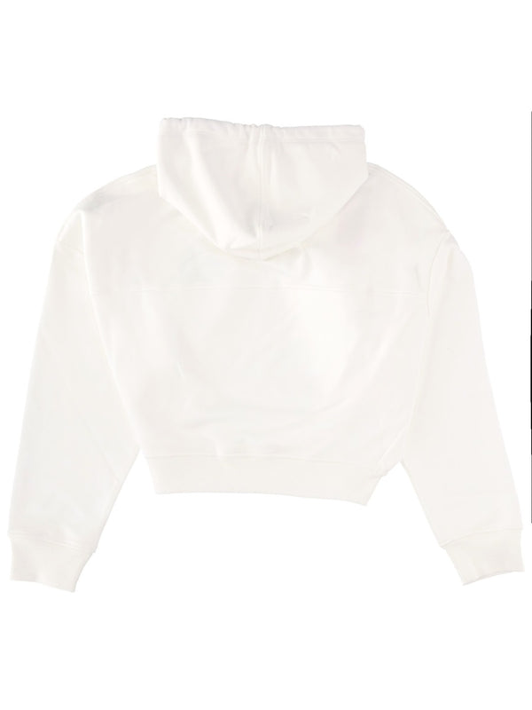 Sweatshirt With Logo White Cotton Sweatshirts