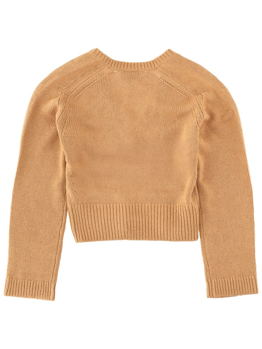 Wool Jersey Blend Jumper Beige Yak Jumpers