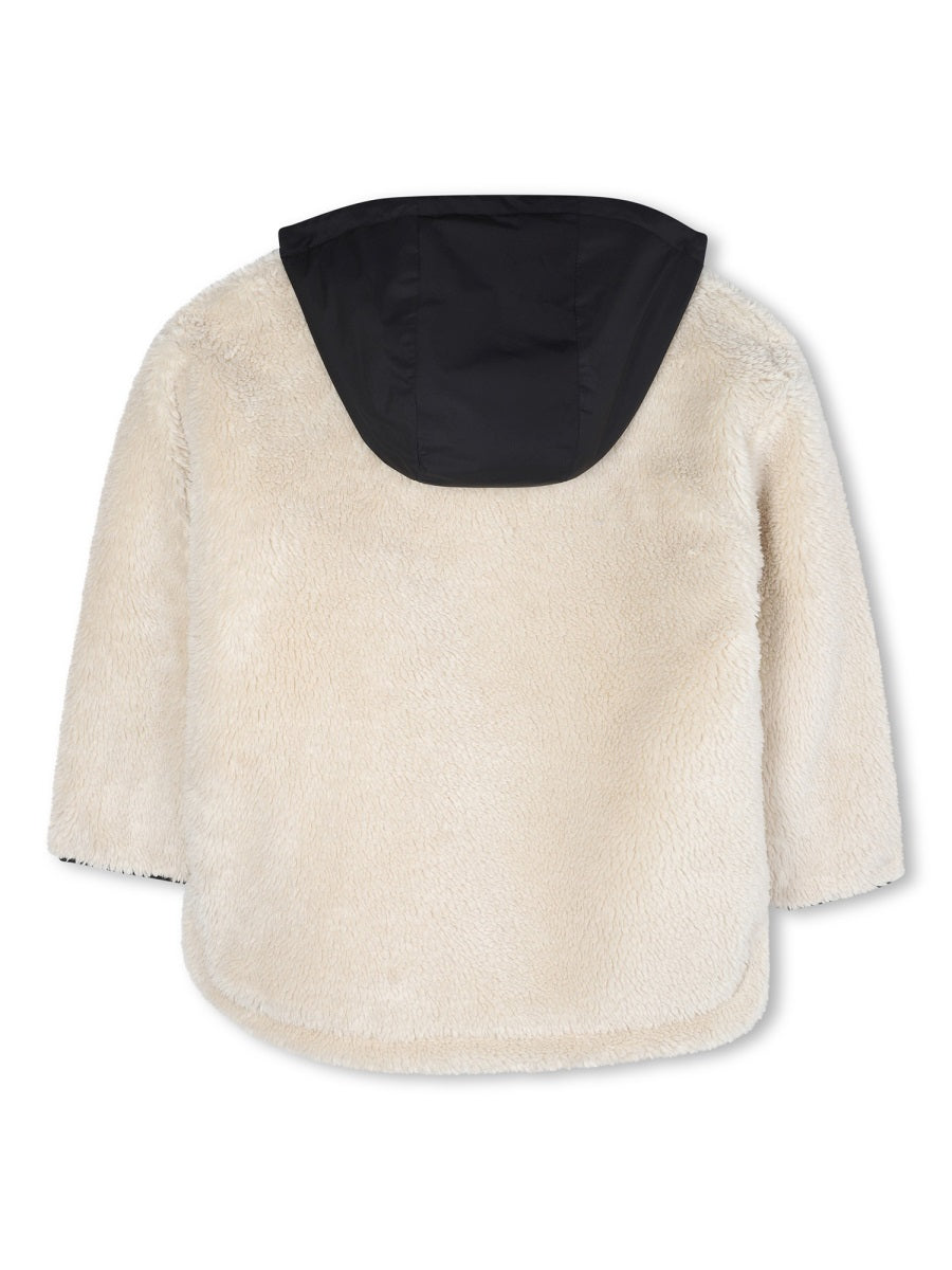 Coat With Logo Beige Polyester Trench & Raincoats