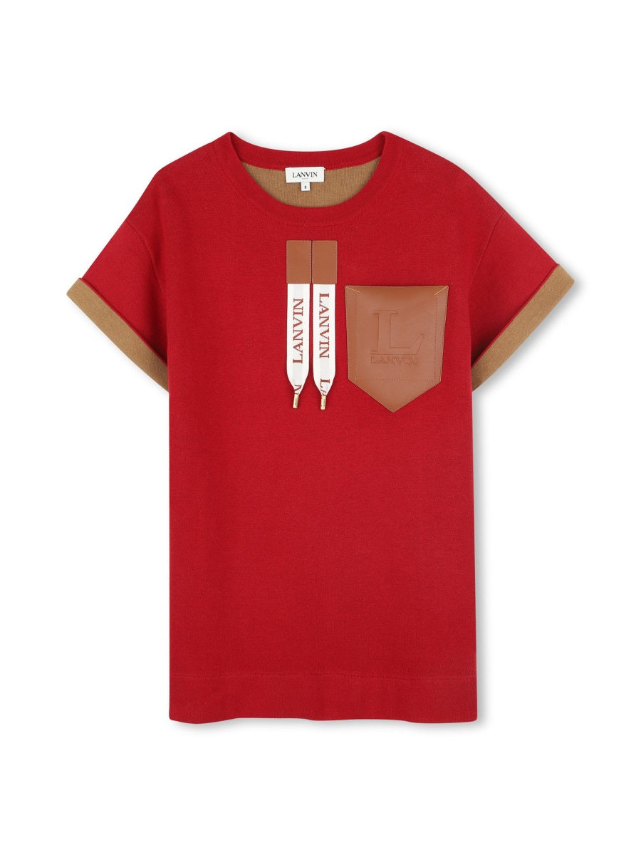 Dress Laces Red Cotton