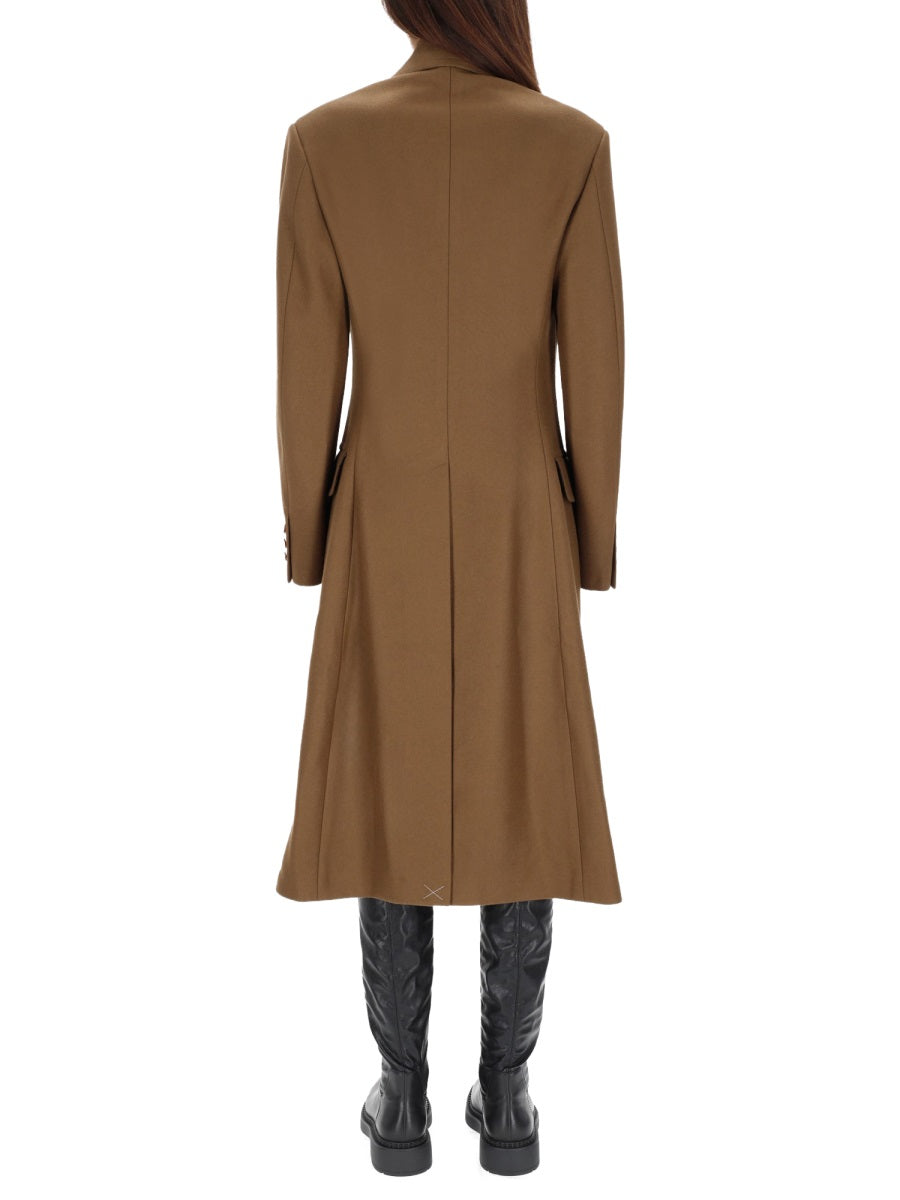 Winston Coat Beige Virgin Wool Cashmere Trench & Raincoats