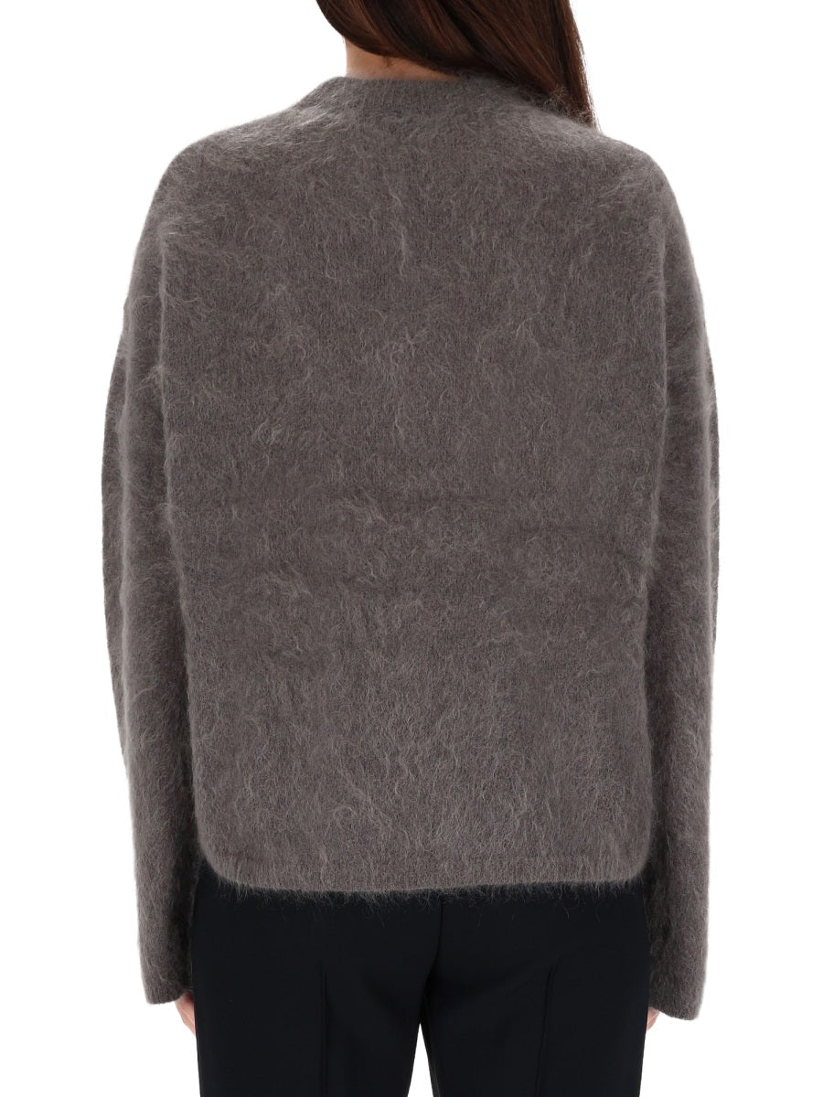 Romantic Boyfriend Sweater Grey Mohair Jumpers