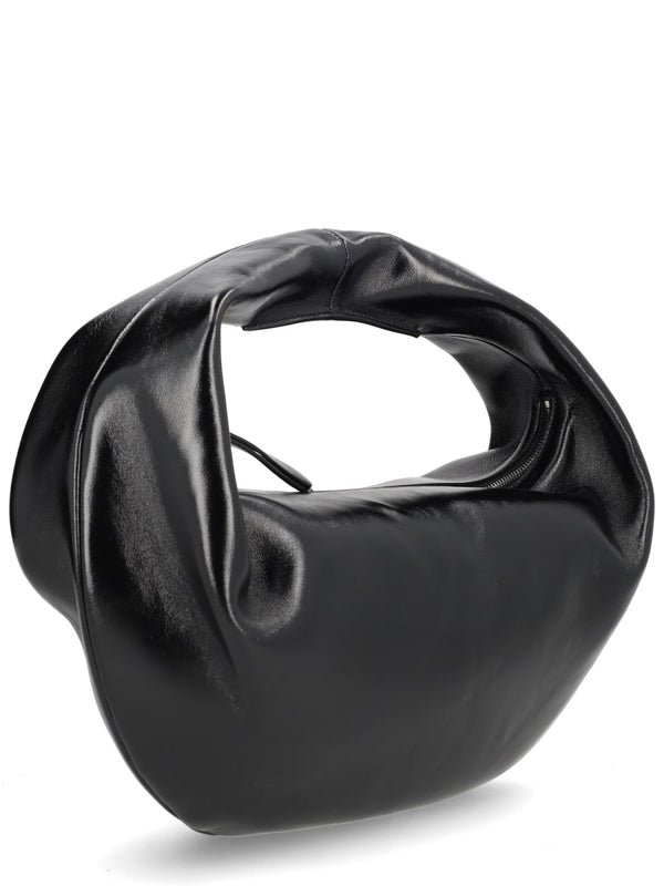 Olivia Bag Black Calf Leather Handbags