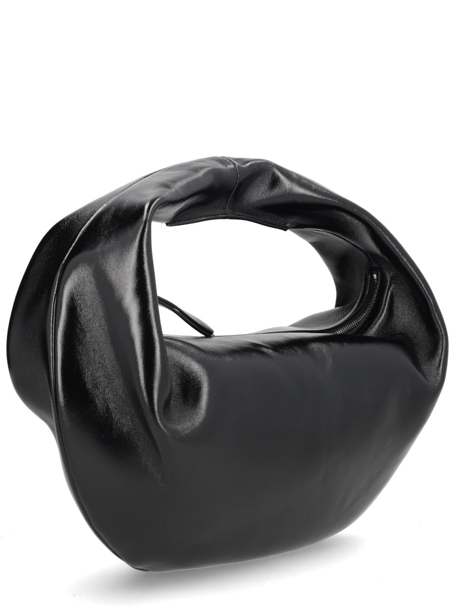Olivia Bag Black Calf Leather Handbags