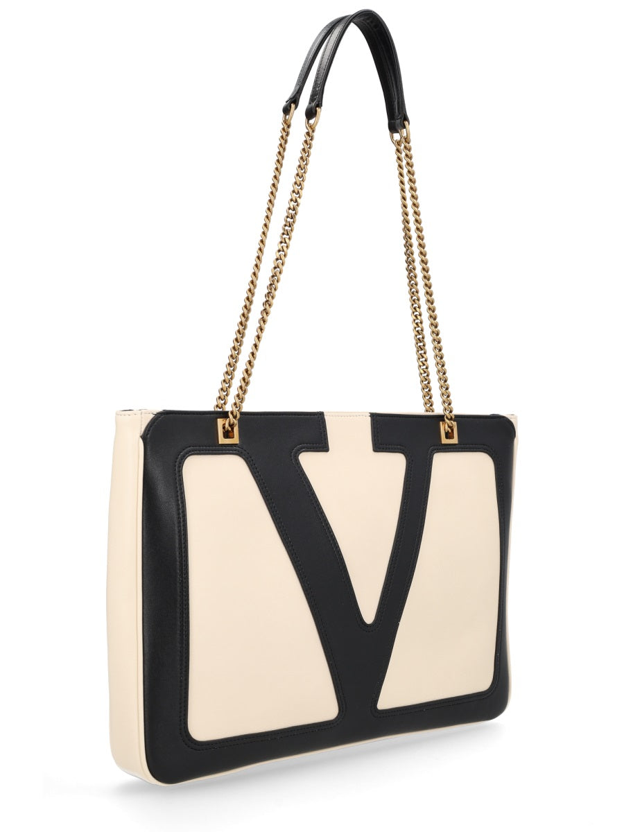 Viva Superstar Tote Bag White Leather Handbags